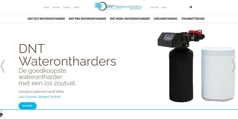 portfolio-mooieprijs Homepage van Mooieprijs (DNT Waterontharders) (mooieprijs.nl)